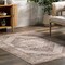 Nuloom Sanna Distressed Medallion Machine Washable Area Rug 4ft x 6ft BIJL15A-406 - alternate 8